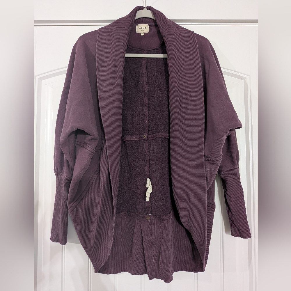 Wilfred Aritzia Diderot Open-Front Cocoon Cardigan